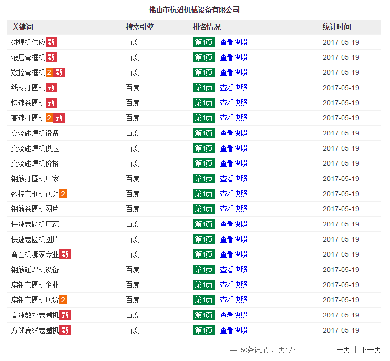 機械設備照明電子元件B2B推廣案例，佛山市杭滔機械設備有限公司